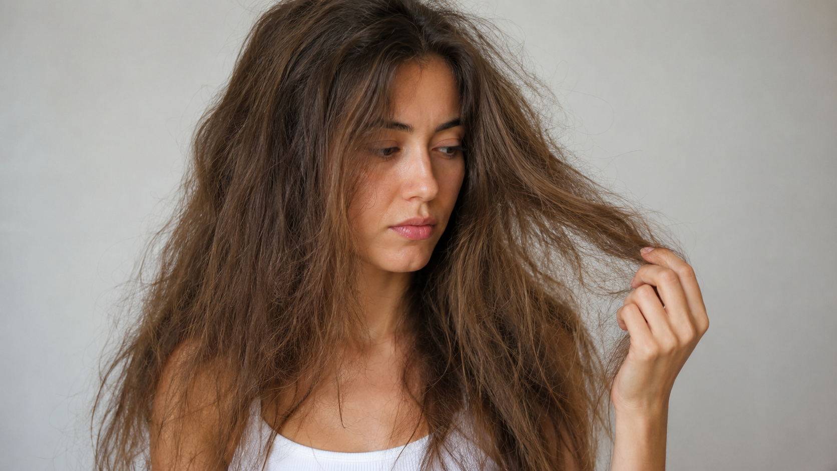 rambut kering dan mengembang
